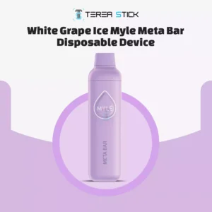 White Grape Ice Myle Meta Bar Disposable Device