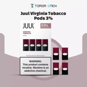 JUUL Pods Virginia Tobacco 3% 4Pc/Pack